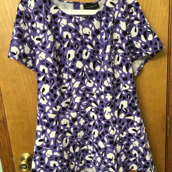 Lane Bryant size 20 dressy peplum top with detachable belt/tie - Picture 1 of 4
